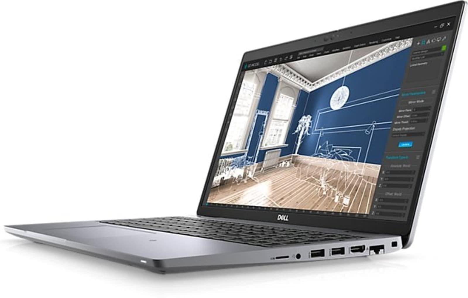 Dell Dell Precision 3560 Workstation Laptop | 15.6" 1920x1080 FHD | Core i5-1145G7-512GB SSD Hard Drive - 16GB RAM | 4 cores @ 4.4 GHz Win 11 Home Silver (Renewed)