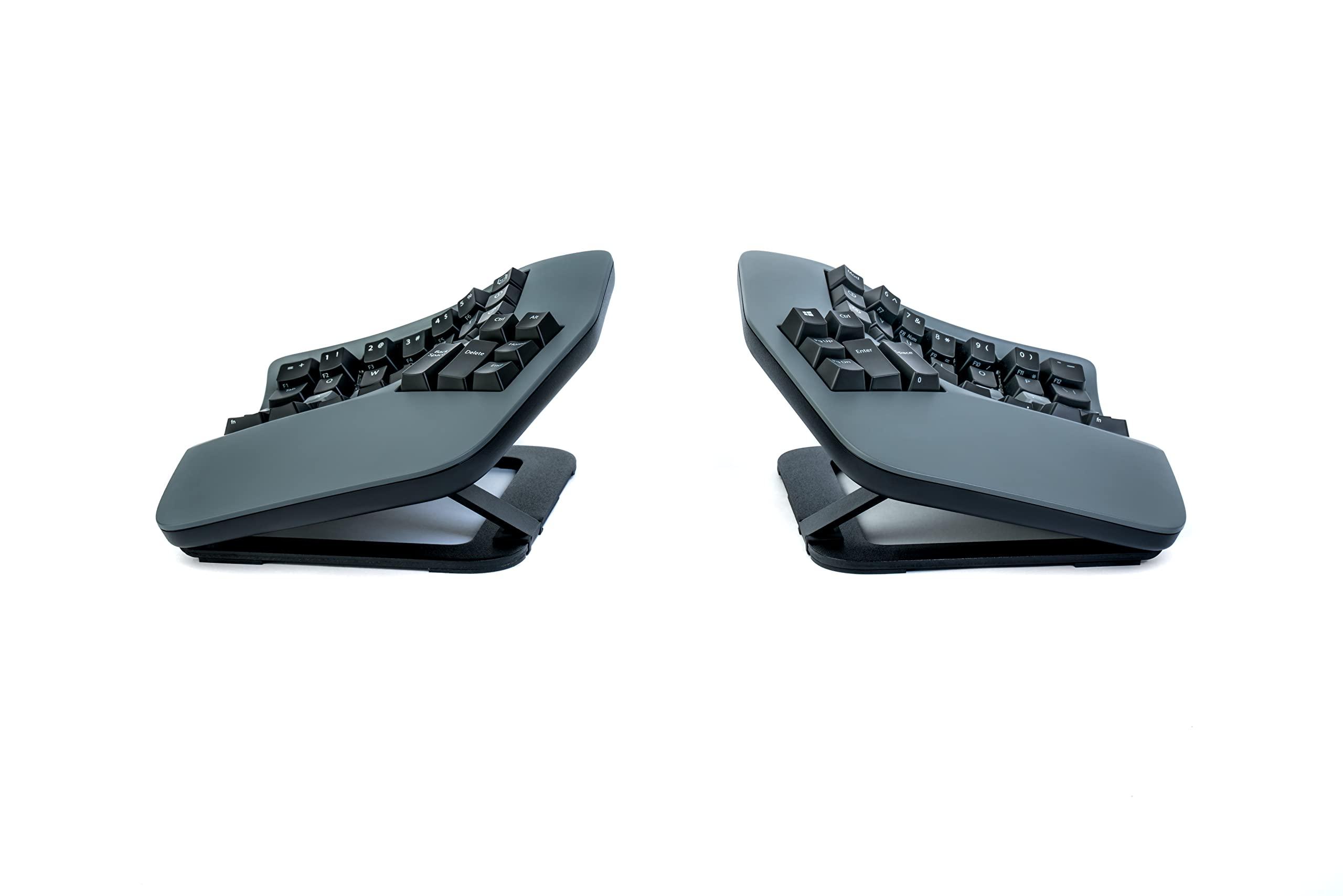 KINESIS KINESIS Advantage360 Professional Split Ergonomic Keyboard - Bluetooth | Quiet Mechanical Switches | Fully Programmable Open Source | Contoured Shape | Adjustable Tenting | Backlit