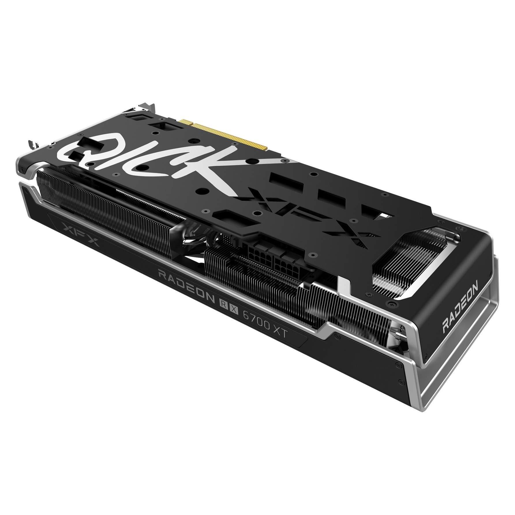 XFX XFX Speedster QICK319 AMD Radeon RX 6700 XT CORE Gaming Graphics Card with 12GB GDDR6 HDMI 3xDP, AMD RDNA 2 RX-67XTYLUDP