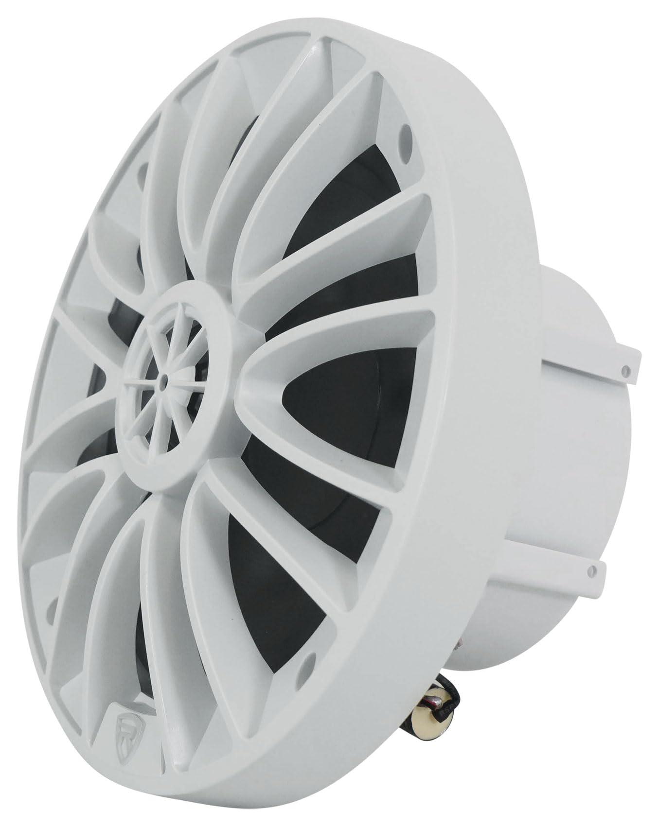 Rockville Rockville (6) RM-PREMIUM-65 White 6.5\" 600w Marine Boat Speakers - Crisp Sound!