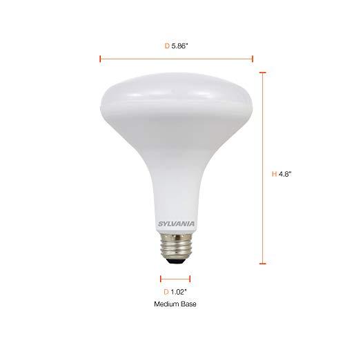 OSRAM SYLVANIA LED Flood BR40 Light Bulb, 85W Equivalent Efficient 13W, E26 Medium Base, Dimmable 2700K Soft White - 2 Pack (79498)