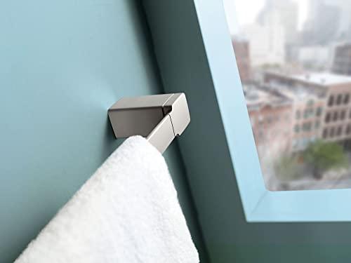 Moen Moen YB8824BN 90 Degree Modern 24-Inch Bathroom Single -Towel Bar, Brushed nickel