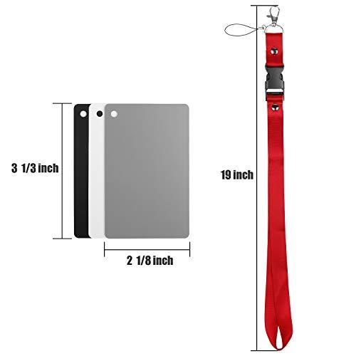 Anwenk Anwenk Grey Card White Balance Card 18% Exposure Photography Card 5X4 Custom Calibration Camera Checker Video, DSLR and Film