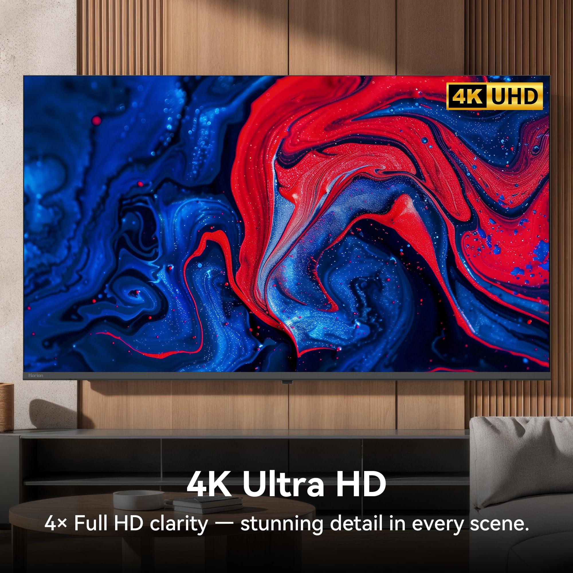 Horion Horion 65-inch Smart TV (65P6D,2025) - 4K UHD LED TV P6D Series with WebOS 22, Ultra Slim Television with Mega Contrast, HDR10, MEMC, Dolby Atmos - Streaming Live TV, Bluetooth, Hdmi, WiFi