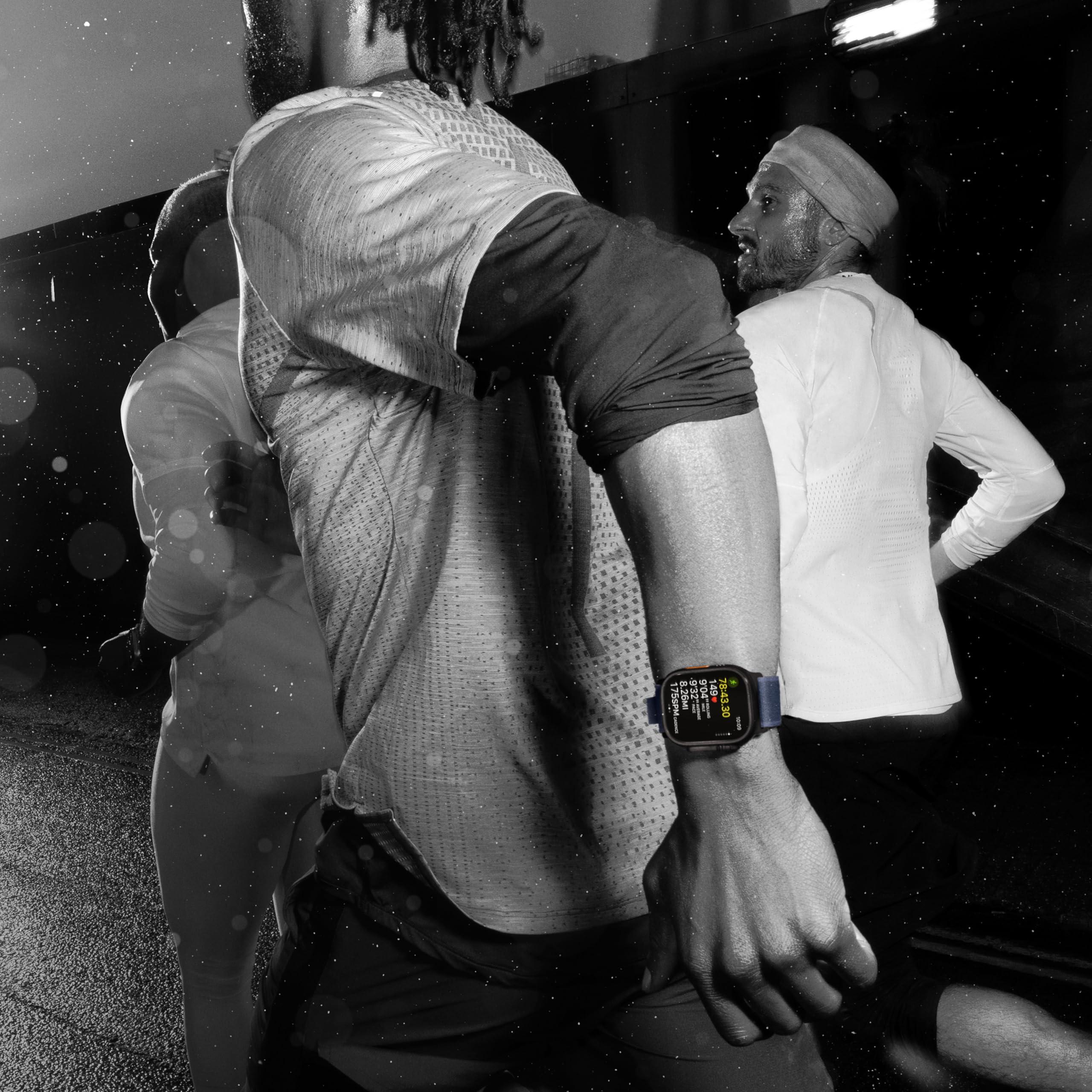 Apple Apple Watch Ultra 2 [GPS + Cellular 49mm] Smartwatch, Sport Watch with Natural Titanium Case with Tan Alpine Loop - M. Fitness Tracker, Precision GPS, Action Button, Carbon Neutral