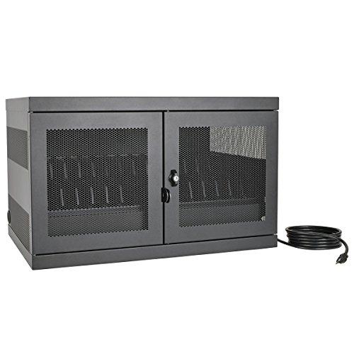 Tripp Lite Tripp Lite 16-Port AC Charging Storage Station Cabinet for Chromebooks, Laptops & Tablets, 17" Depth, Wall Mount & Cart Options (CSC16AC), Black
