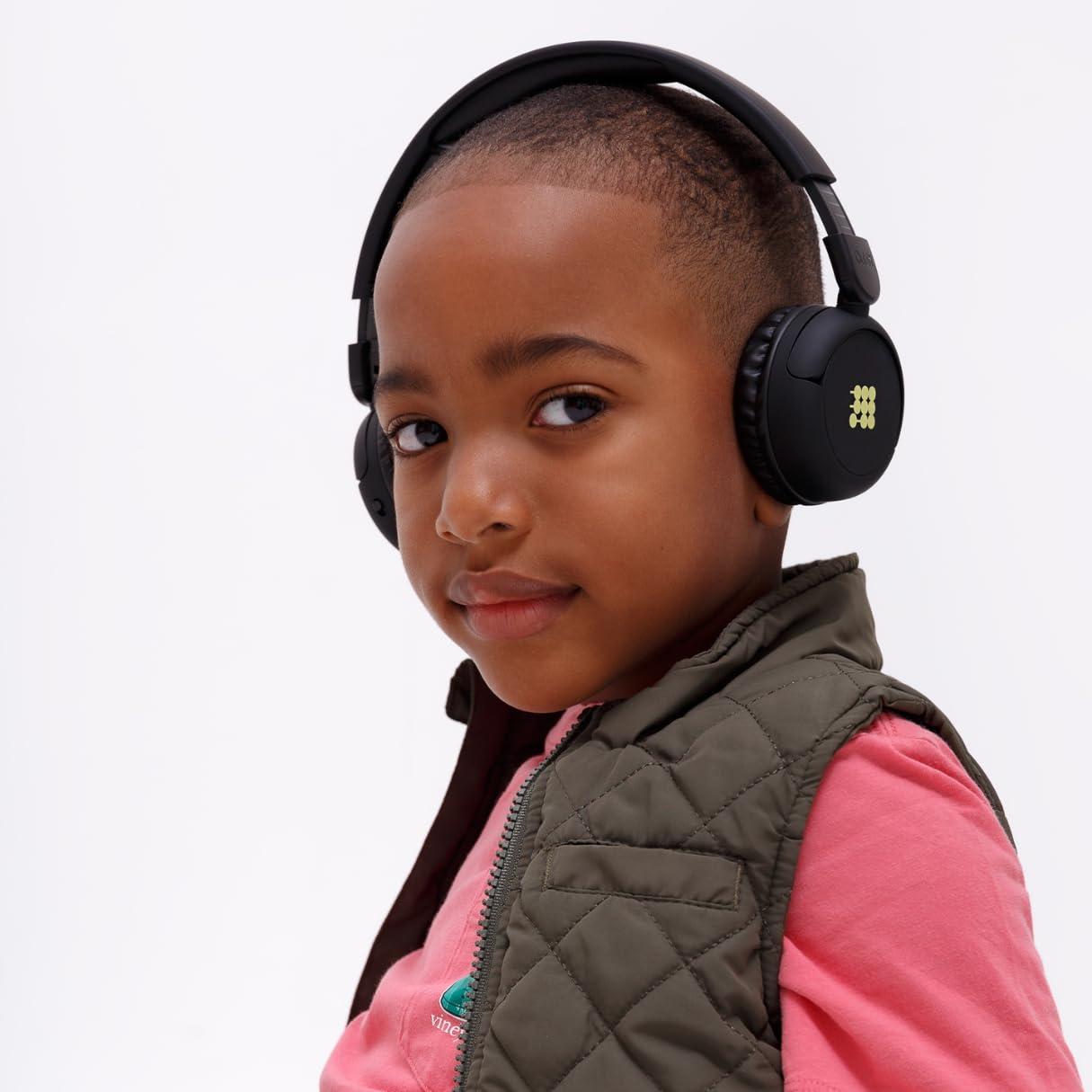 Cubitt Tracking Technologies Cubitt Bluetooth Headphones for Kids, Wireless, with Premium Sound Quality, Built in Microphone, 24 Hours Playtime, Study Mode/Volume Limited and AUX Cord for iPad, Tablet, Airplane, Phone, PC