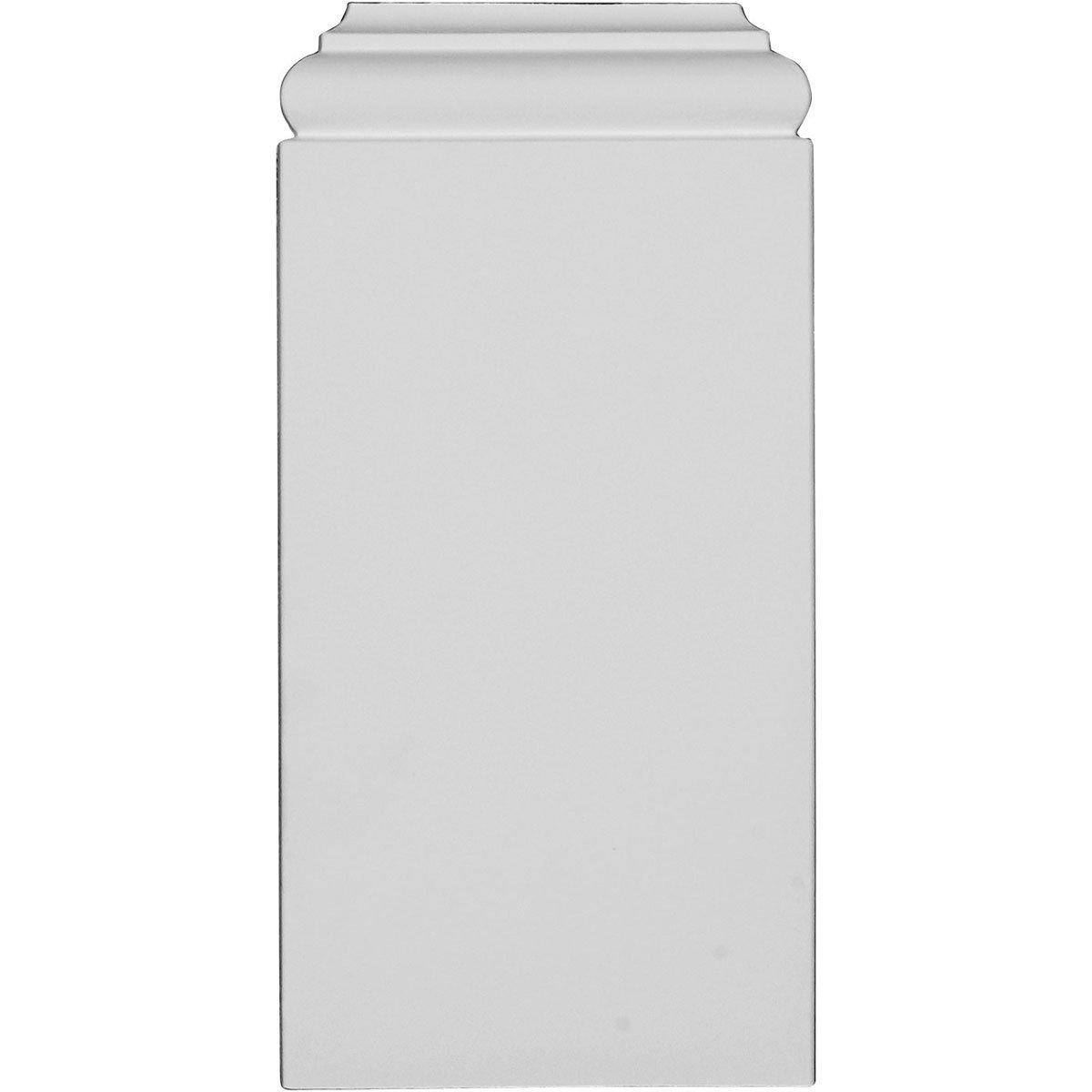 Ekena Millwork Ekena Millwork PB05X10X01TR Traditional Plinth Blocks, 5"W x 10 1/4"H x 1 1/4"P, Primed