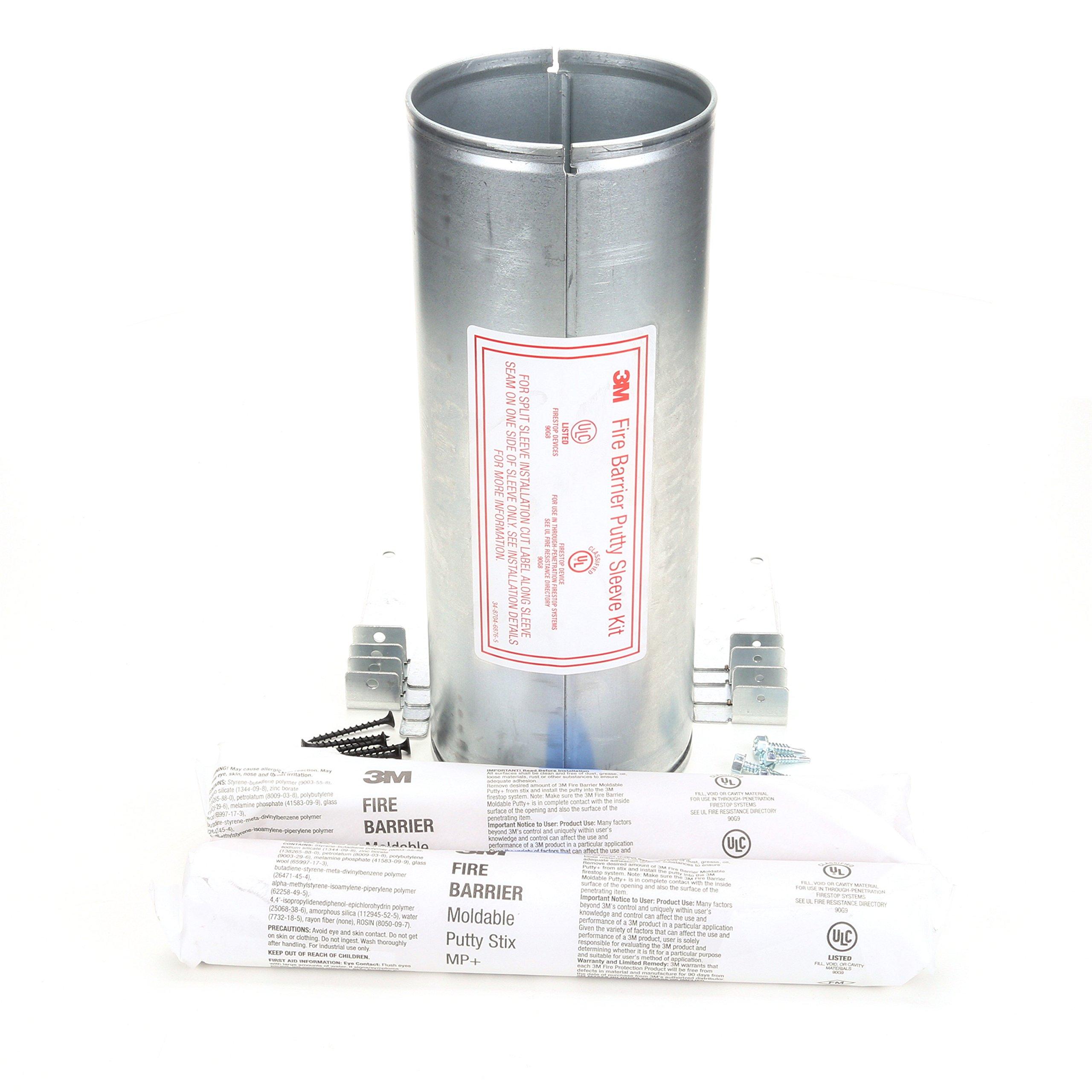 3M 3M Fire Barrier Putty Sleeve Kit DT 400, 4 in Round, 1/case