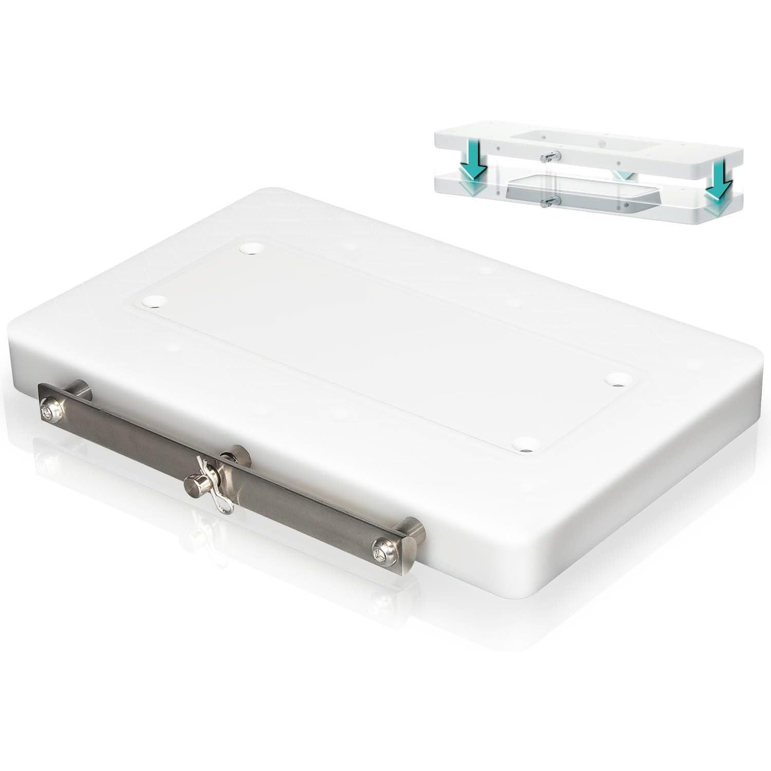 sixcow 1854054 RTA-54 for Minn Kota Composite Quick Release Bracket Mounted Plate for Riptide Electric Steer Trolling Motor Terrova, Ulterra, PowerDrive V2 & Deckhand 40