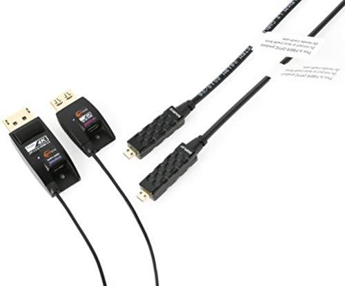 Opticis Opticis DHFC-200D-50 DisplayPort 1.2 to HDMI 2.0 Converting 50 Meters Detachable Active Optical Cable, Extends Up to 4K (4096x2160) at 60Hz (RGB & YCbCr: 4:4:4), Supports 3D Contents Transmission