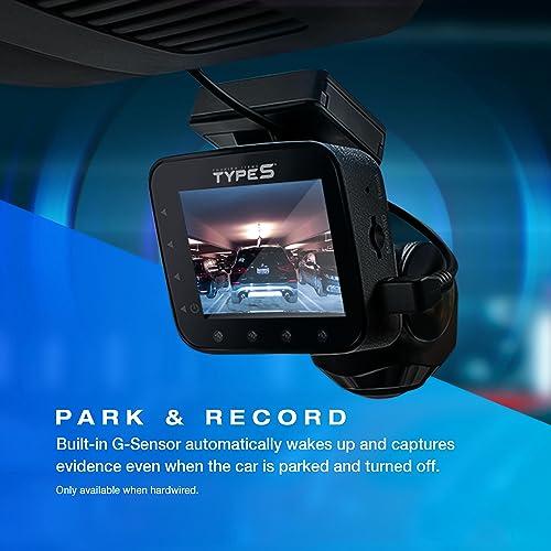 TYPE S TOURING ITEMS Type S P100 Smart 360 Camera Dual Dash Camera Front & Inside, Live Streaming, 1080P FHD w/Wide Viewing Angle, Multiple Recording Modes, VR, Automatic Night Vision, 24 Hour Surveillance, Uber Lyft