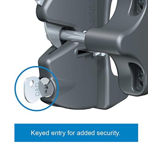 National Hardware National Hardware N346-201 V6201 LokkLatch in Black, 4-9/16\"