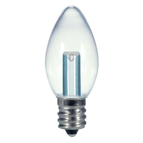 Satco Satco S9156 Candelabra Bulb in Light Finish, 2.13 inches, Candela, Clear