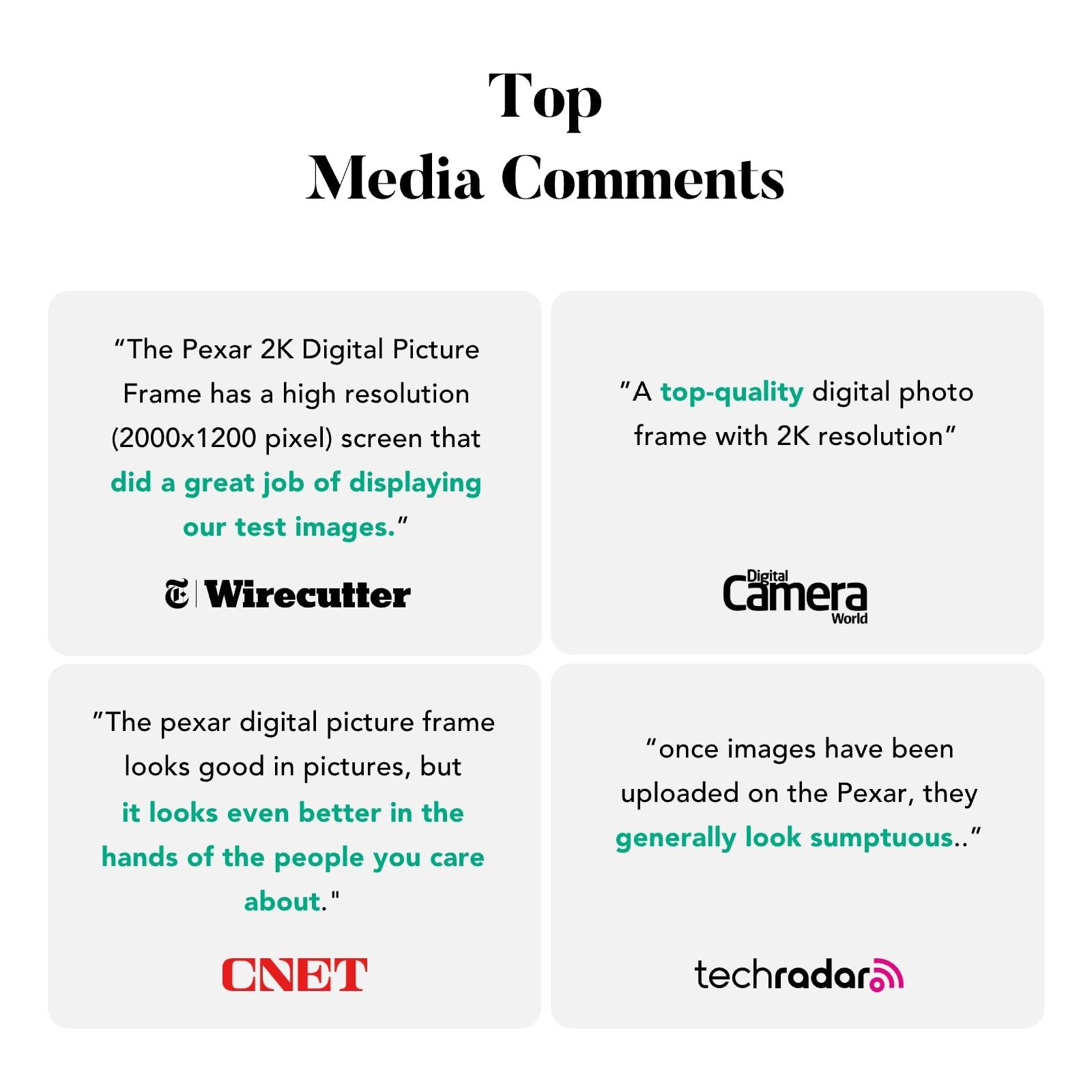 pexar pexar by Lexar Digital Picture Frame, 2K Resolution Ultimate Clarity, 11\'\' Anti-Glare Touch Screen Stunning Under Lighting, WiFi Photo Frame 32GB for Home Decor, Gifting, Share Photos/Videos via APP