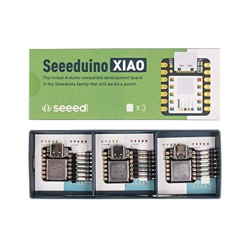 seeed studio Seeed Studio XIAO SAMD21 The Smallest Arduino Microcontroller Based on SAMD21nwith Rich Interfaces for Wearable Devices, 100% Arduino IDE Compatible, Desiged for Projects Need Arduino Micro, 3pcs.