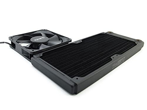 XSPC XSPC TX360 Ultra Thin Radiator, 120mm x 3, Triple Fan, Black