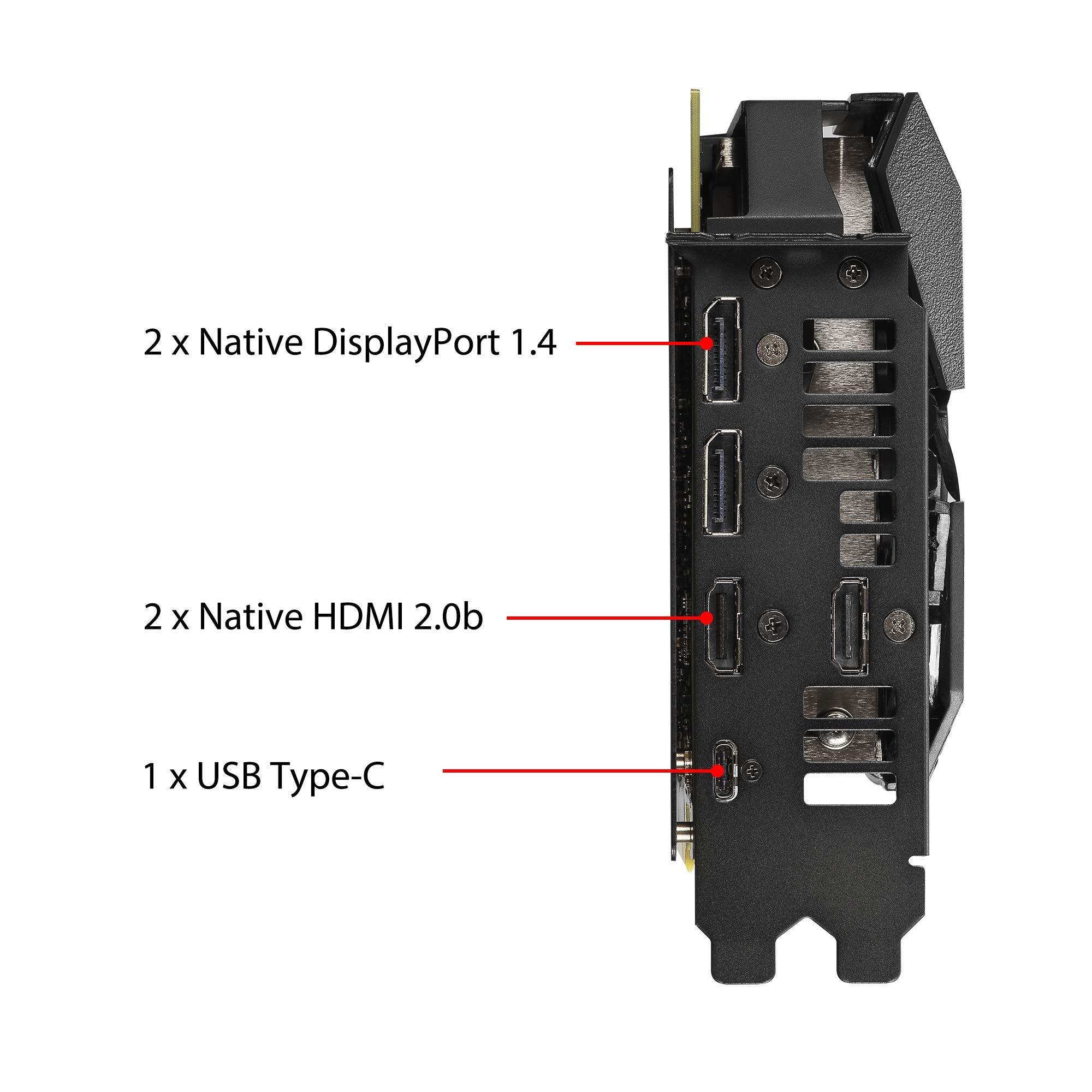 ASUS ASUS ROG Strix GeForce RTX 2060 Super Advanced Overclocked EVO 8G GDDR6 HDMI DisplayPort USB Type-C Gaming Graphics Card (ROG-STRIX-RTX2060S-A8G-EVO-GAMING)