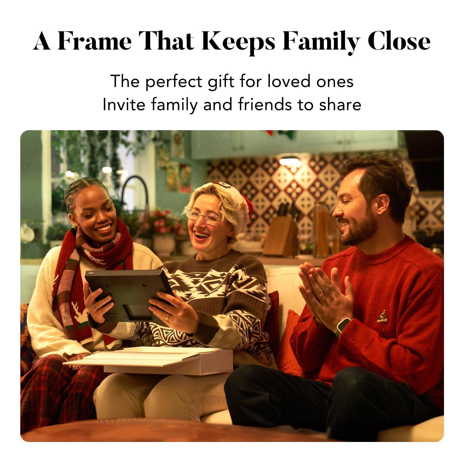 pexar pexar by Lexar Digital Picture Frame, 2K Resolution Ultimate Clarity, 11\'\' Anti-Glare Touch Screen Stunning Under Lighting, WiFi Photo Frame 32GB for Home Decor, Gifting, Share Photos/Videos via APP