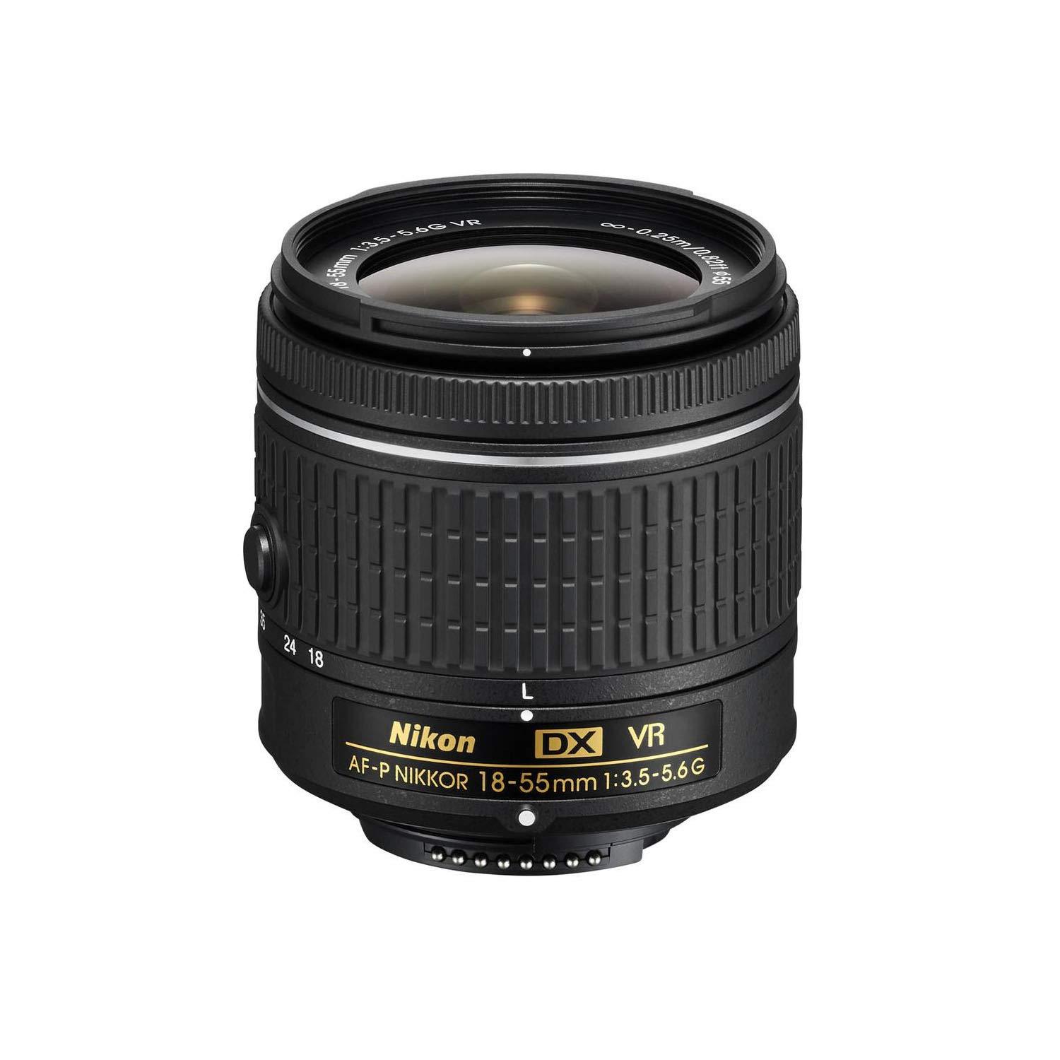 Nikon Nikon D3500 w/AF-P DX NIKKOR 18-55mm f/3.5-5.6G VR + 32GB Memory Bundle (Renewed)