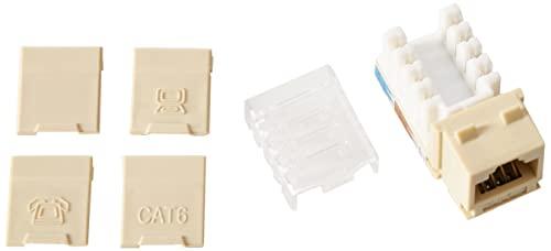 C2G C2G 29310 Cat6 RJ45 Unshielded Keystone Jack, Ivory