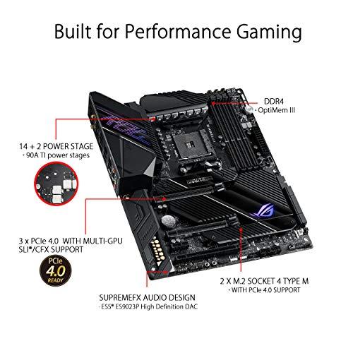 ASUS ASUS ROG Crosshair VIII Dark Hero AMD AM4 X570S Zen 3 Ryzen 5000 & 3rd Gen Ryzen ATX Gaming Motherboard (PCIe 4.0, 14+2 Ti Power Stages, PCH Heatsink, Wi-Fi 6, 2.5 Gbps LAN, USB 3.2 Gen 2 Type-C