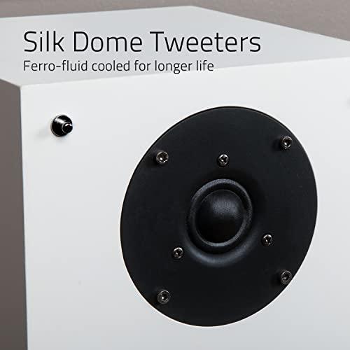 Fluance Fluance Elite High Definition 2-Way Bookshelf Surround Sound Speakers for 2-Channel Stereo Listening or Home Theater System - White/Pair (SX6WH)