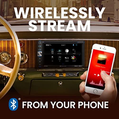 BOSS Audio Systems BOSS Audio Systems BVB9358RC Car Stereo - Double Din, 6.2 Inch Touchscreen, Bluetooth, CD DVD Player, AM/FM Radio Receiver, Backup Camera, Wireless Remote Control, Aux In, USB, SD