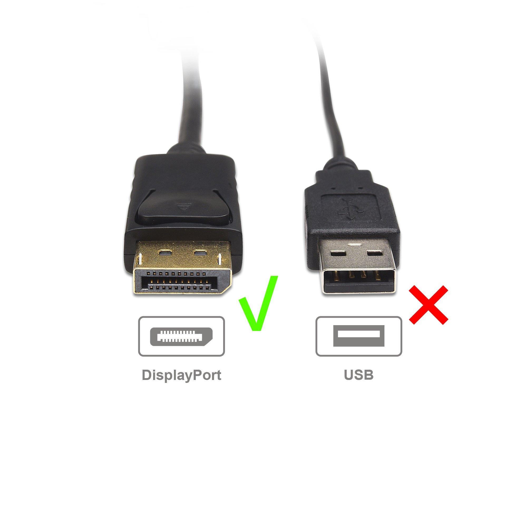 Cable Matters Cable Matters DisplayPort to VGA Cable (DP to VGA Cable) 10 Feet