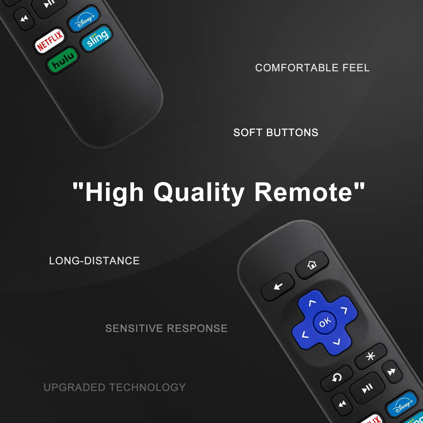 Marvour Remote Control Replacement for Roku 1, 2, 3, 4 and Express. [NOT for Any Roku Stick or TV]