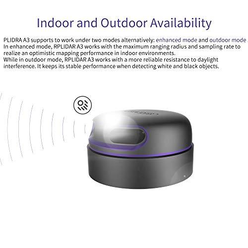 youyeetoo youyeetoo Slamtec RPLIDAR A3 2D 360 Degree 25 Meters scanning Radius & Mute brushless Motor lidar Sensor for Obstacle Avoidance and Navigation of Outdoor AGV Drones