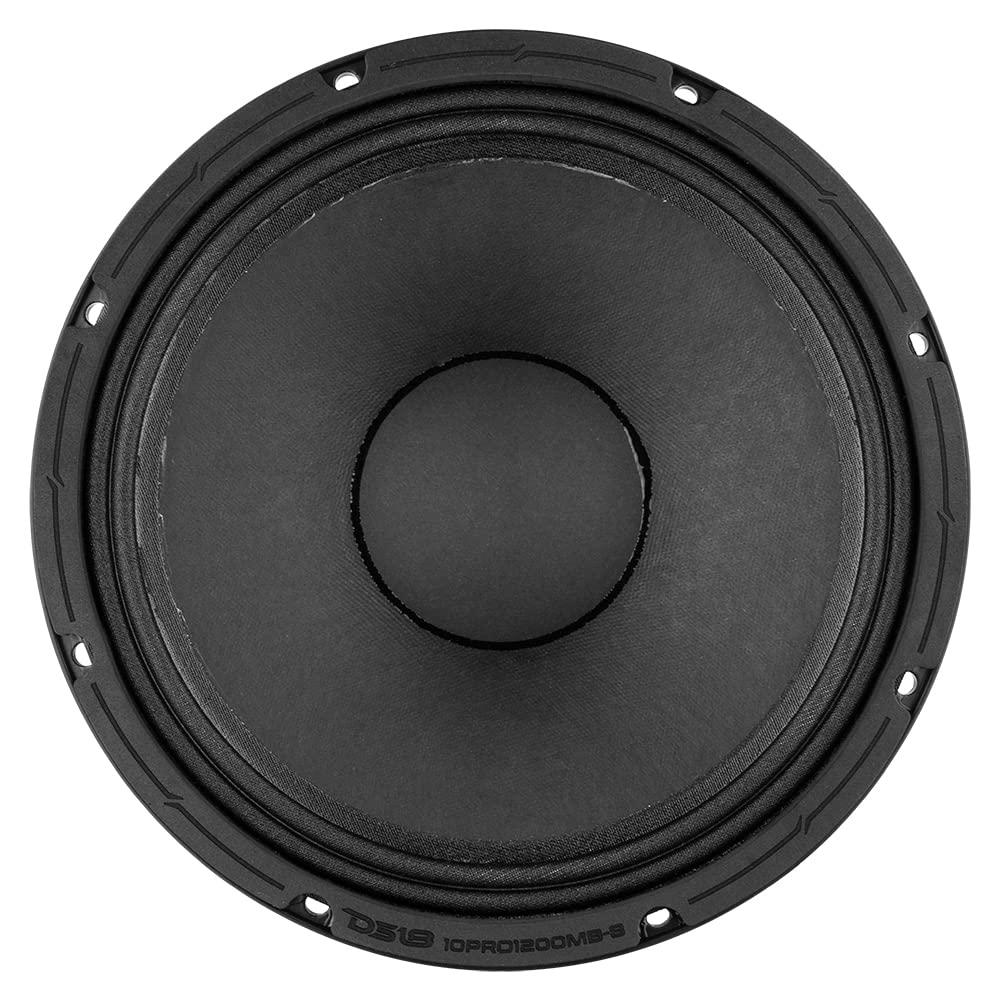 DS18 DS18 10PRO1200MB-8 10" Mid-Bass Loudspeaker 1200 Watts Max Power 600 Watts RMS 8-Ohm - Powerful Midbass for Competitive Builds - Pro Audio Stereo Sound System - 1 Speaker