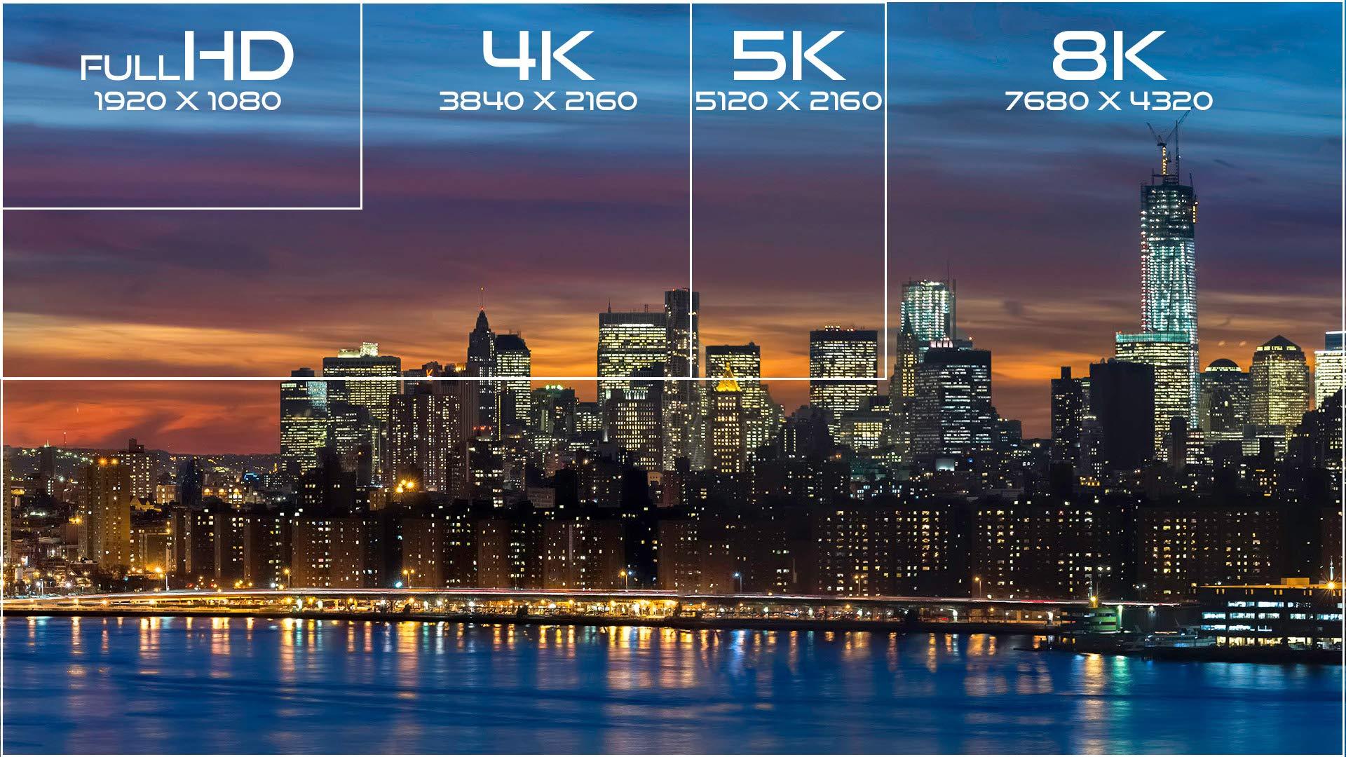 Fusion8K Fusion8K HDMI 2.1 Certified Cable Supports 8K @60Hz and 4K @120Hz Compatible with All TVs, BluRay, Xbox Series X, PS5 (10 Feet)