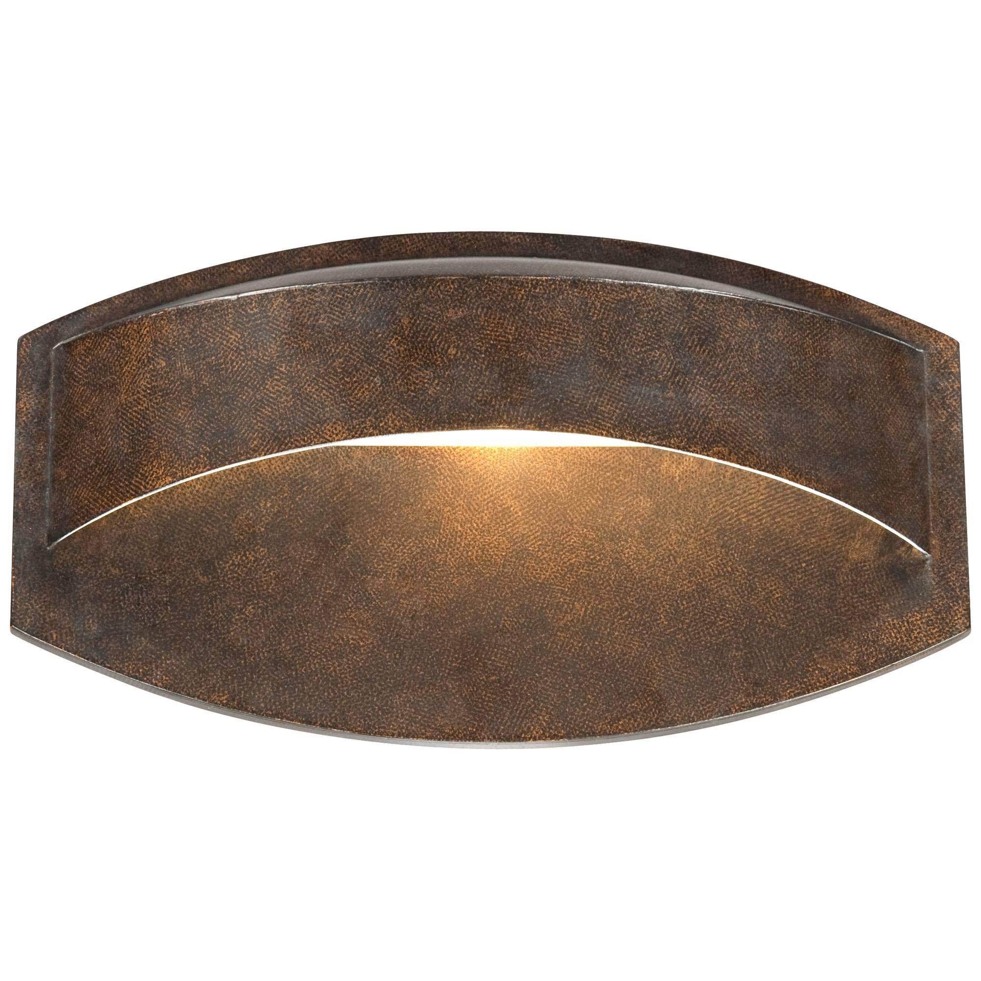 Possini Euro Design Possini Euro Design Xane Modern Outdoor Wall Light Fixture Halogen Bronze Metal 11\" Eyebrow Curving Frame Dark Sky Design for Exterior House Porch Patio Outside Deck Garage Front Door Garden Home