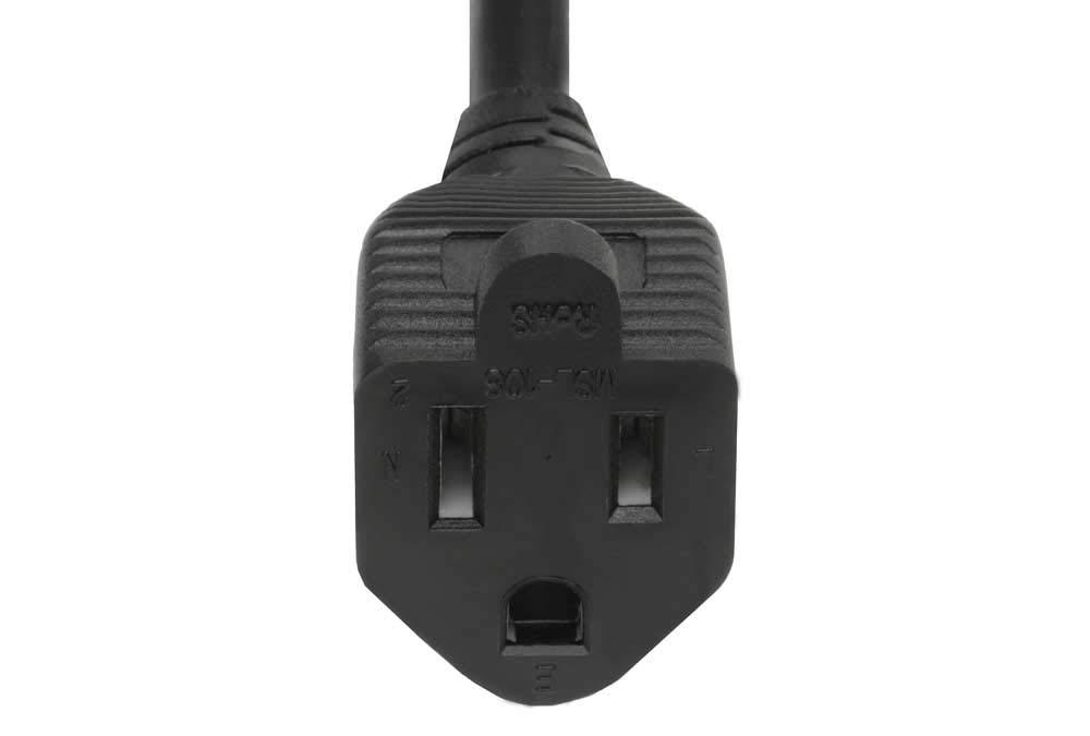 SF Cable SF Cable NEMA 5-15R to IEC320 C14 Monitor Power Adapter Cord, 3 feet - 14 AWG