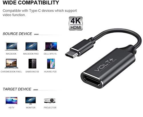 Works by VOLT PLUS TECH PRO HDMI 8K/4k Adapter Compatible with Samsung SM-G398FN USB Type-C Plus Thunderbolt 3/4 Converter with Smart Full Digital 4320p, 240-60Hz Display and More