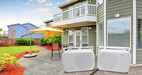 Rockville Rockville (6 HP65S 6.5\" Outdoor/Indoor Home Theater Speakers w/Swivel Bracket Bundle with (6) RWBC65S Neoprene Covers for Select 6.5\" Outdoor/Patio/Boat Speakers (12 Items)