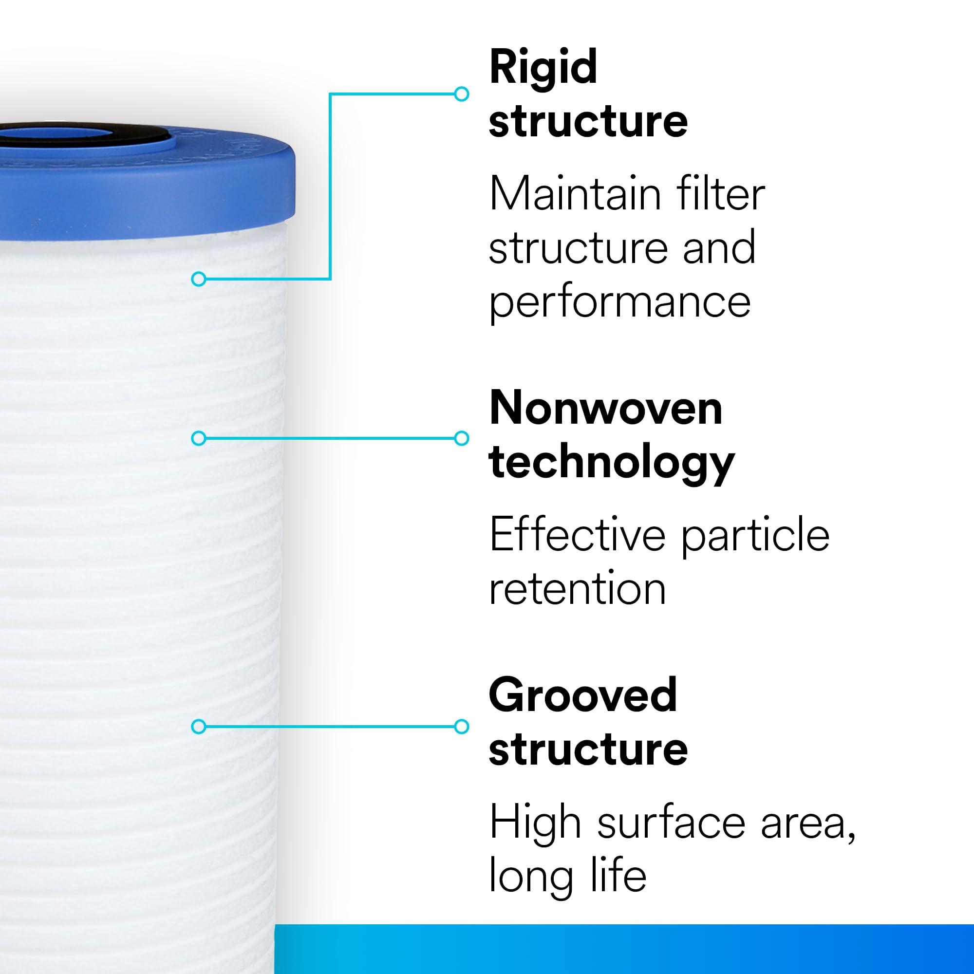 Aqua-Pure 3M Aqua-Pure Whole House Replacement Water Filter AP810, For Aqua-Pure AP801, AP801-C, AP801T and AP801B Water Filtration Systems,White