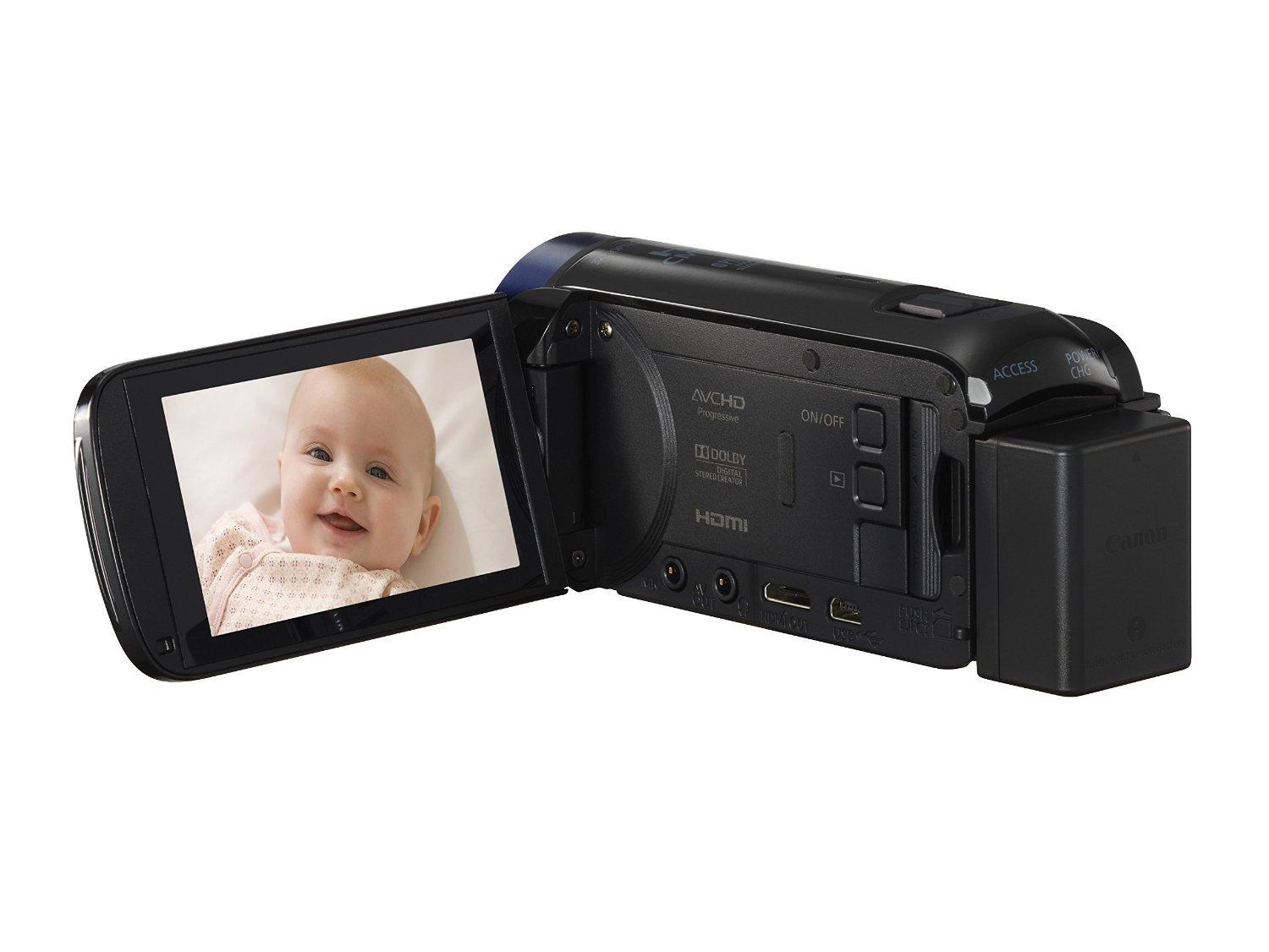 Canon Canon VIXIA HF R600 Full HD Camcorder with 3 inch Touchscreen and 57x Advanced Zoom - Black (Renewed)