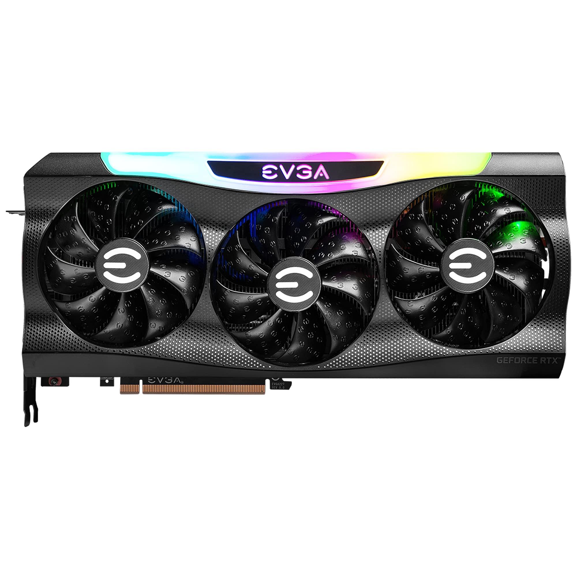 EVGA EVGA GeForce RTX 3070 FTW3 Ultra Gaming, 08G-P5-3767-KL, 8GB GDDR6, iCX3 Technology, ARGB LED, Metal Backplate, LHR