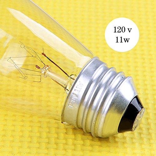 Skullis 30 Pack S14 Outdoor String Light Bulbs Set orange, 120V 11W Clear Outdoor Patio Vintage Light Shatterproof Bulbs