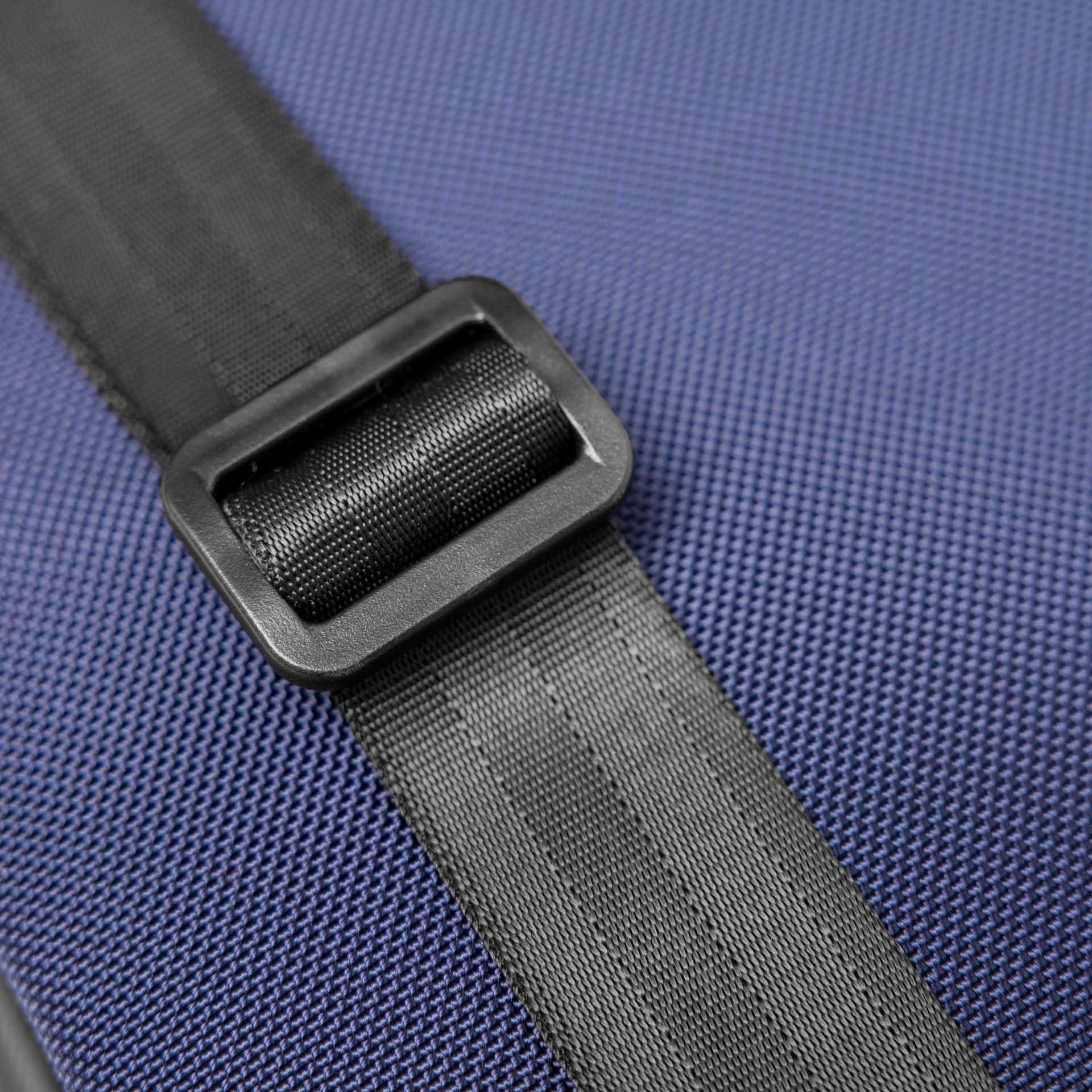 The Frenchie Co. The Frenchie Co. Speed Briefcase | Ultra Navy |Work & Travel Computer Briefcase with Collapsible Laptop Stand | Carry it like a backpack or brief | 15.6in computer |Ballistic Nylon & Italian Leather