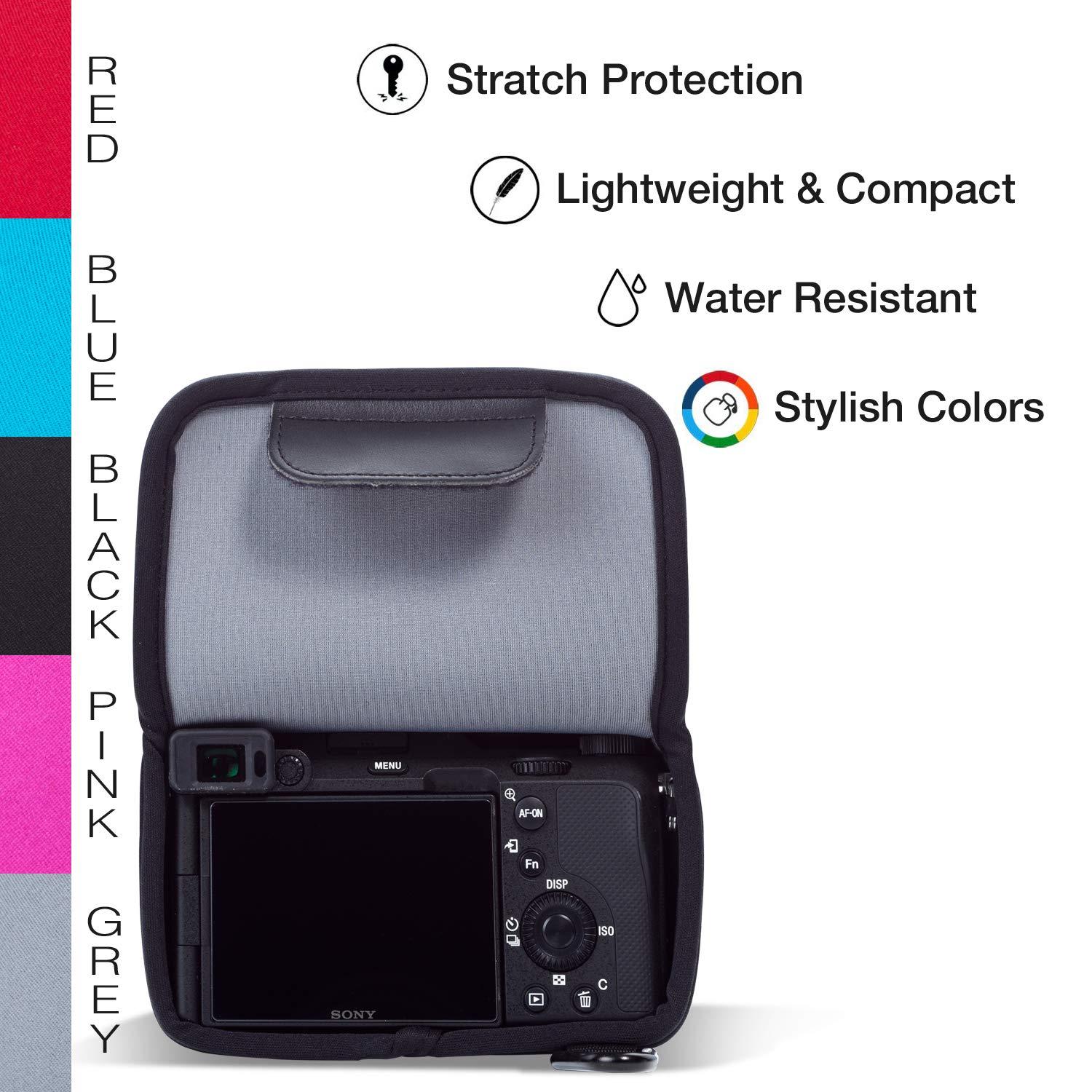 MegaGear MegaGear MG1957 Ultra Light Neoprene Camera Case Compatible with Sony Alpha 7C, A7 C, A7C II, A7C (18-55mm) - Gray