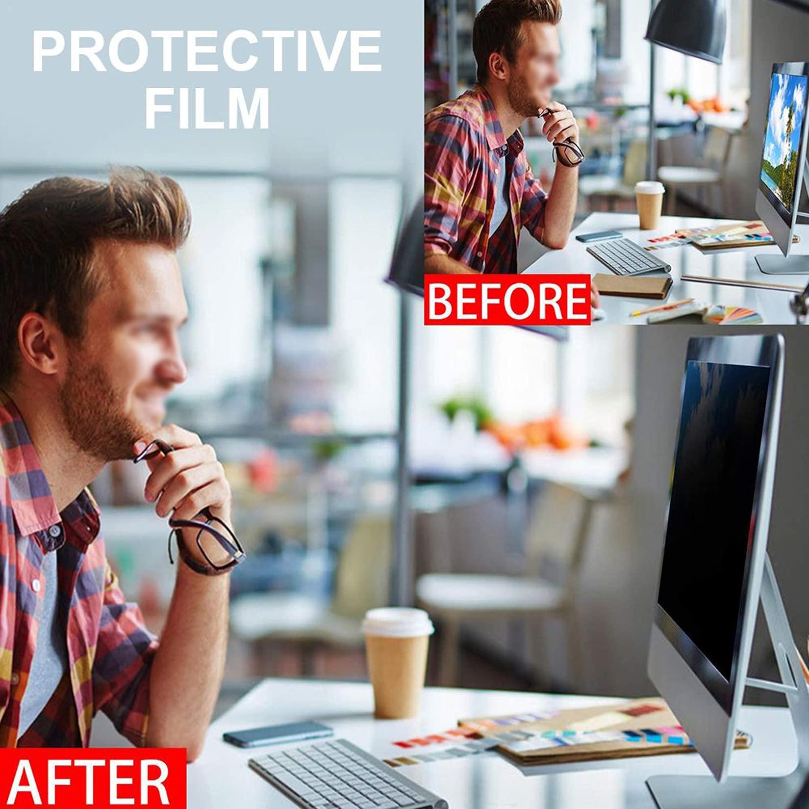 WLWLEO WLWLEO Privacy Screen Protector for Computer Monitor Privacy Shield Filter, Anti-Spy/Anti Blue Light/Anti-Scratch Protection Panel for 17-27 inch Computer, Hanging Installation,23.6 inch(543316mm)