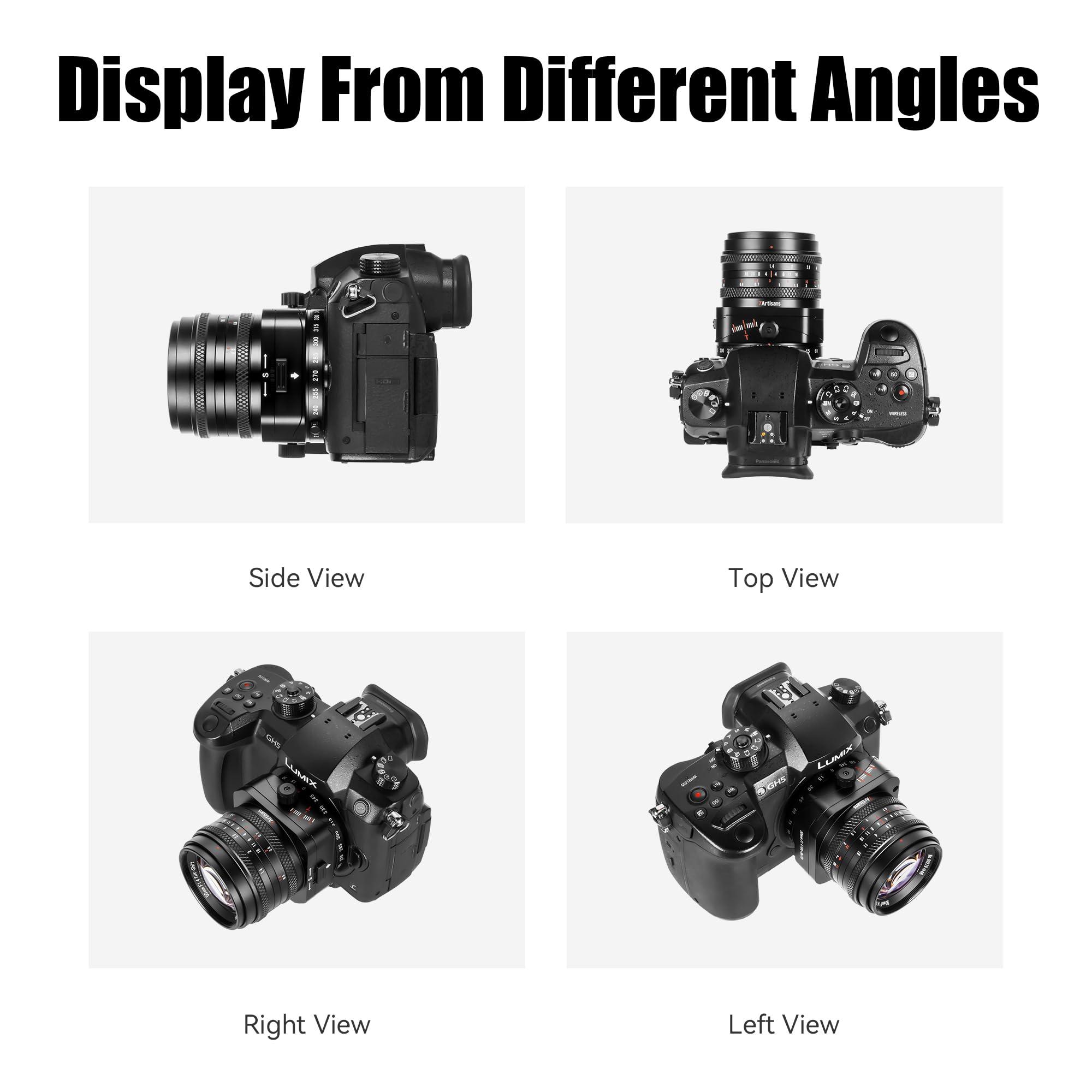 7artisans 7artisans 50mm F1.4 APS-C Frame Tilt-Shift Lens with 2-in-1 Compatible for Olympus&Panasonic M4/3 Mirrorless Cameras G1 G2 G3 G4 G5 G6 G7 GF1 GF2 GF3 GF5 GF6 GM1 EMP1 EPM2 E-PL1 E-PL2 E-PL3 E-PL5