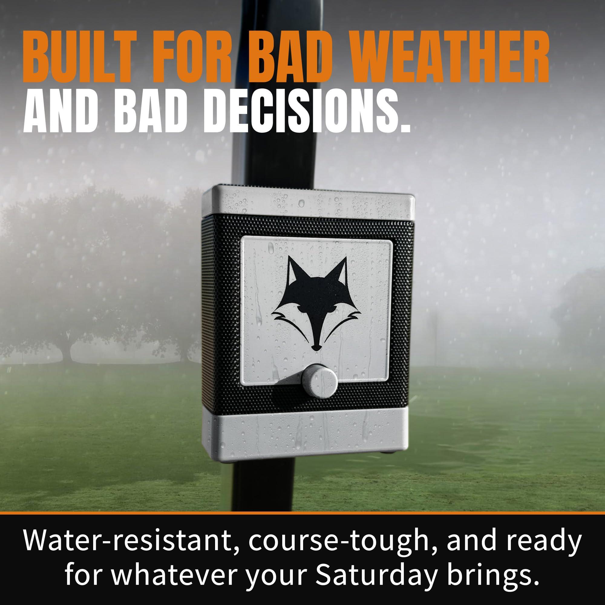 Desert Fox Desert Fox DJ-10 Wireless Golf Speaker - Bluetooth Speaker Built Specifically for Golf - Magnetic Attachment to Golf Cart (Gray)