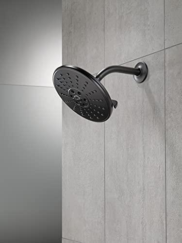 DELTA FAUCET Delta Faucet 3-Spray Touch-Clean H2Okinetic Shower Head, Matte Black 52688-BL