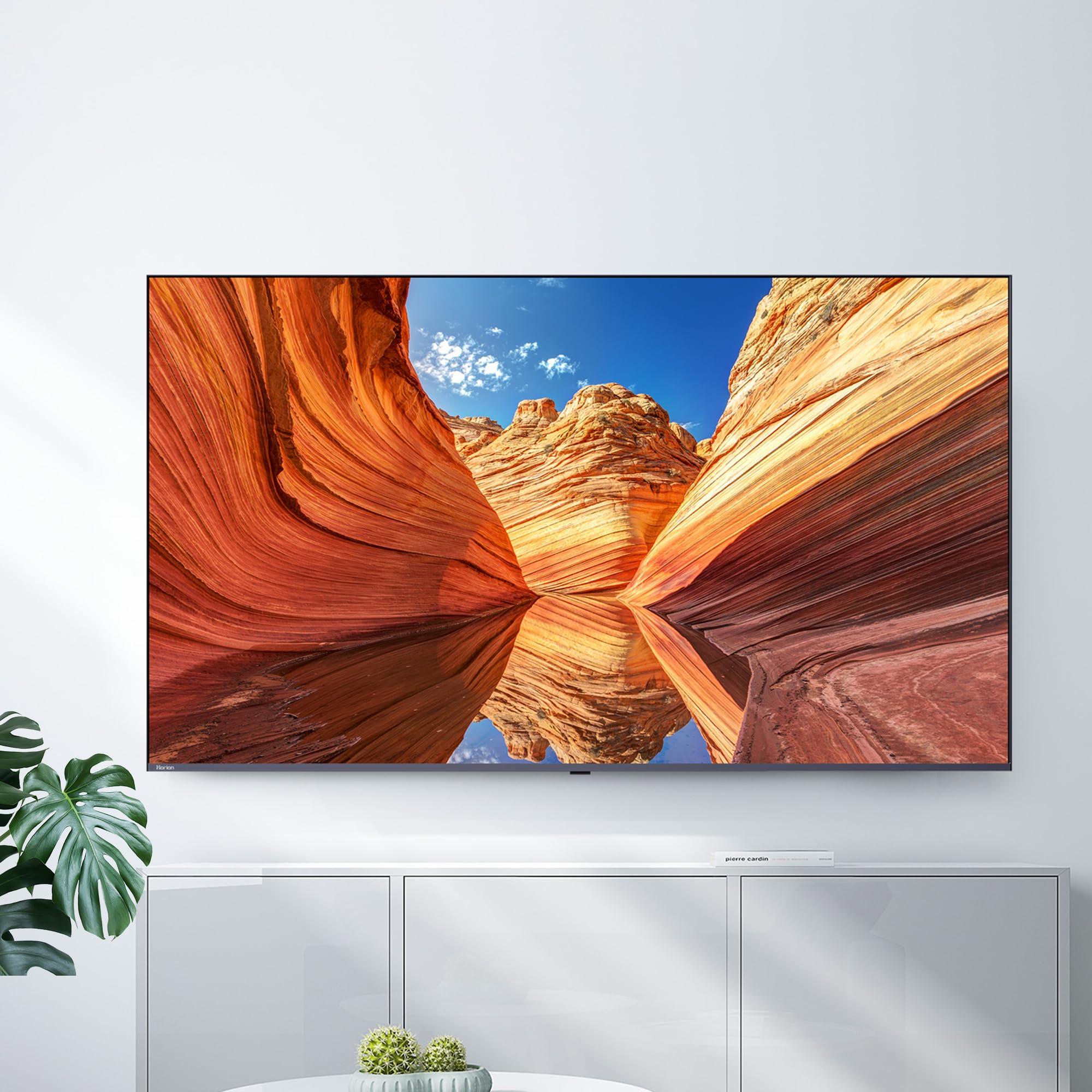 Horion Horion 65-inch Smart TV (65P6D,2025) - 4K UHD LED TV P6D Series with WebOS 22, Ultra Slim Television with Mega Contrast, HDR10, MEMC, Dolby Atmos - Streaming Live TV, Bluetooth, Hdmi, WiFi