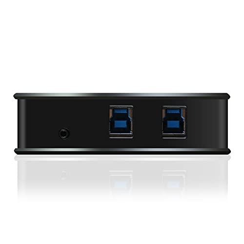 IOGEAR IOGEAR 4x2 USB 3.0 Peripheral Sharing Switch - Share 4 USB Devices Between 2 Computers - LED Indicators - Cables n Remote Included - PC - MAC - Printer - Scanner - Mouse/Keyboard and More - GUS432