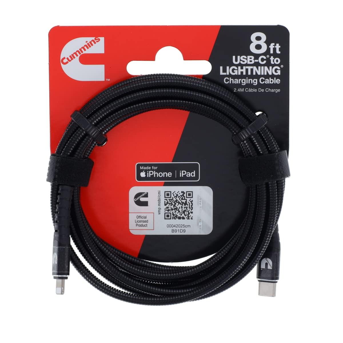 Cummins Cummins Lightning to USB C Flex Cable to Power Most Apple(R) Devices 8ft CMN4709